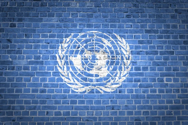 Τοίχο από τούβλα των Ηνωμένων Εθνών — Φωτογραφία Αρχείου