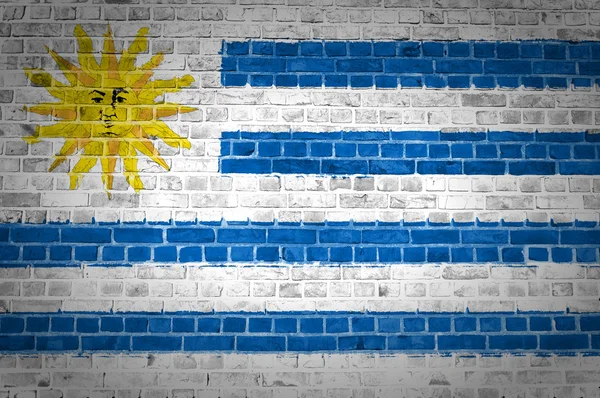 Tuğla duvar uruguay — Stok fotoğraf