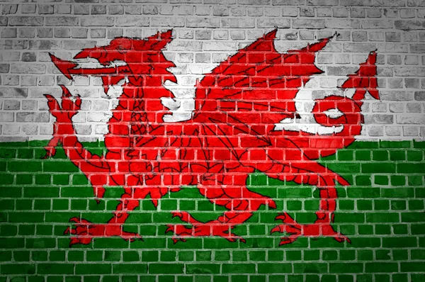 Mur de briques Pays de Galles — Photo