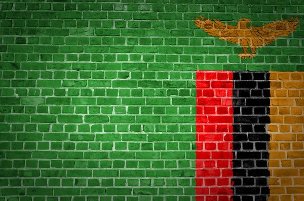 벽돌 벽 잠비아 — 스톡 사진