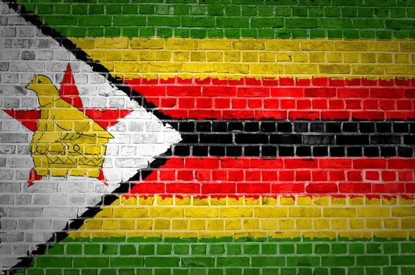 Кирпичная стена Зимбабве — стоковое фото