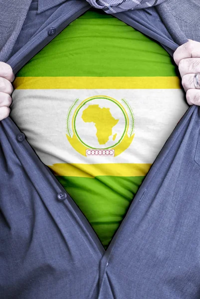Afrikanska unionens affärsman — Stockfoto