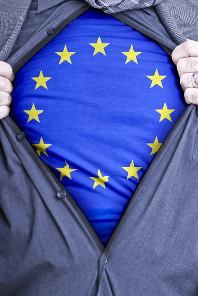 Europeiska unionen affärsman — Stockfoto