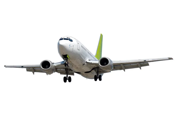 Flugzeug auf weißem Hintergrund — Stockfoto
