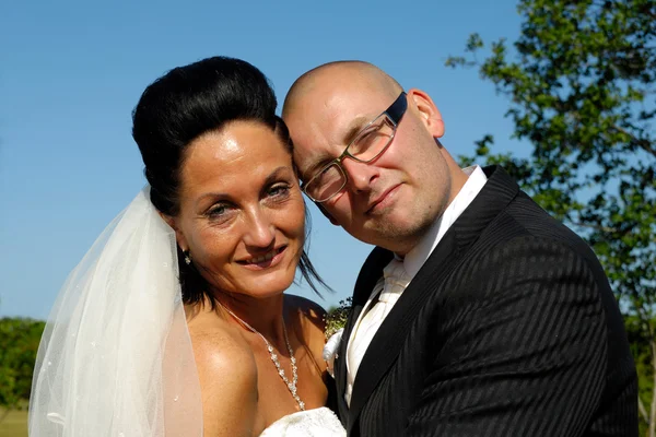 Boldog esküvői pár Jogdíjmentes Stock Fotók