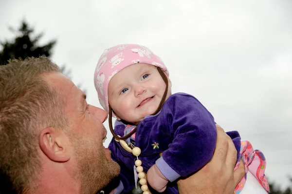 행복 한 아기와 아버지 — 스톡 사진