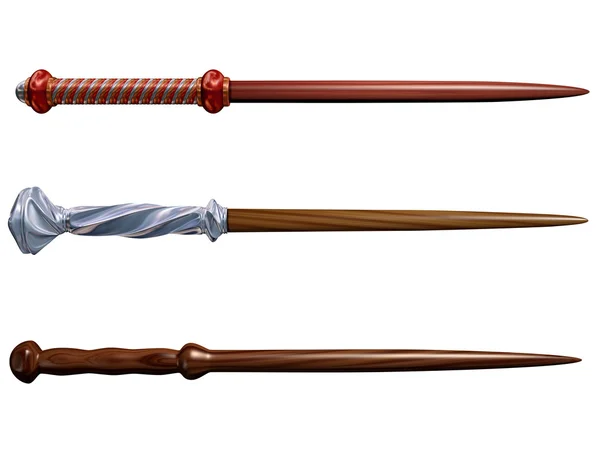 Selection of wizard wands — Stock Photo, Image
