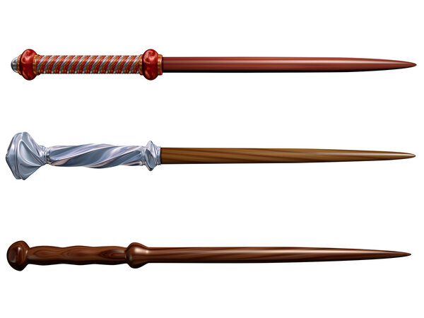 Selection of wizard wands