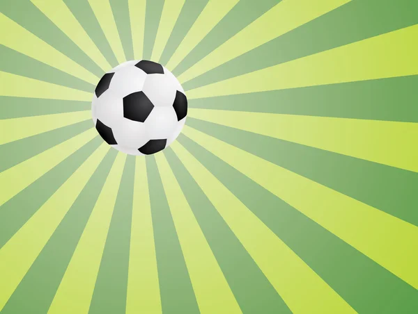 Fondo con pelota de fútbol — Vector de stock
