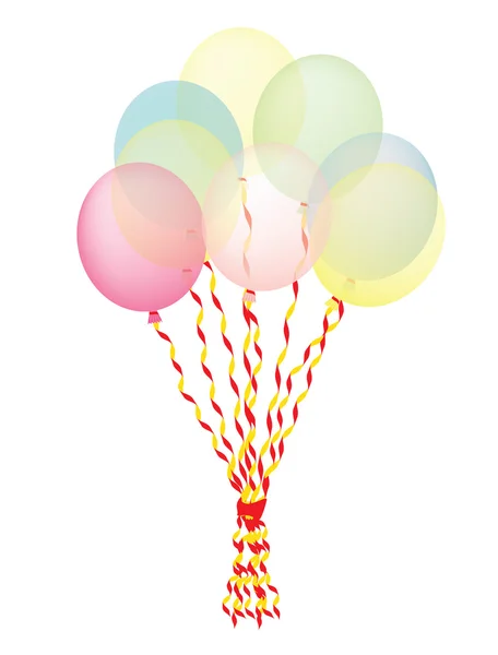 Manojo de globos — Vector de stock