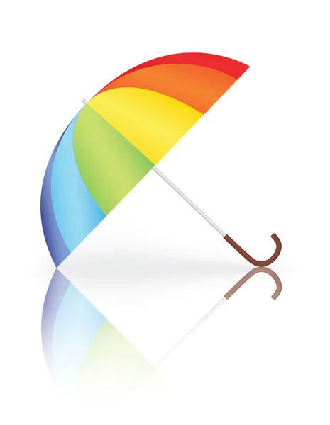 Rainbow umbrella — Stock Vector
