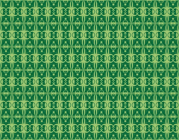 Grönt sömlöst mönster — Stock vektor