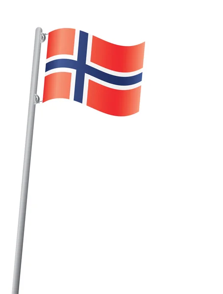 Bandiera della Norvegia — Vettoriale Stock