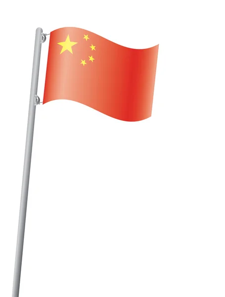 Flagga Kina — Stock vektor