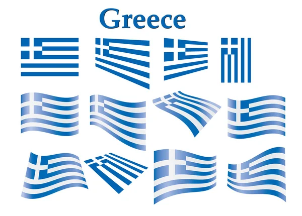 Greklands flagga — Stock vektor