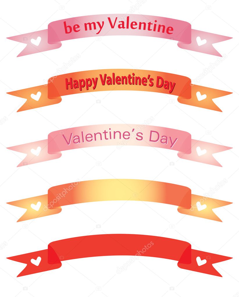 Banners for Day of Valentine