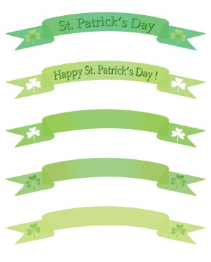 Banners for St. Pastricks Day clipart