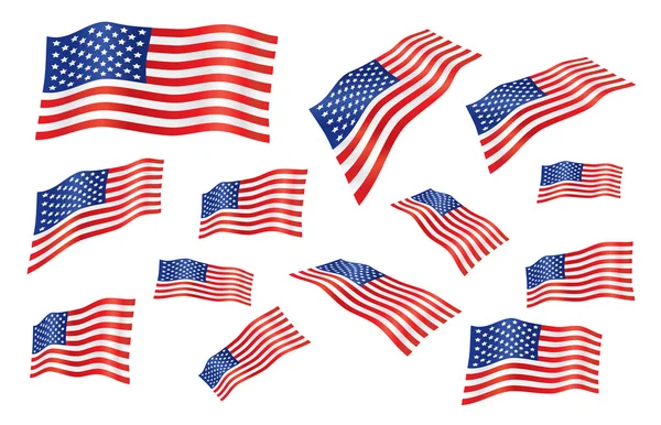 Bandeira da mosca dos Estados Unidos —  Vetores de Stock