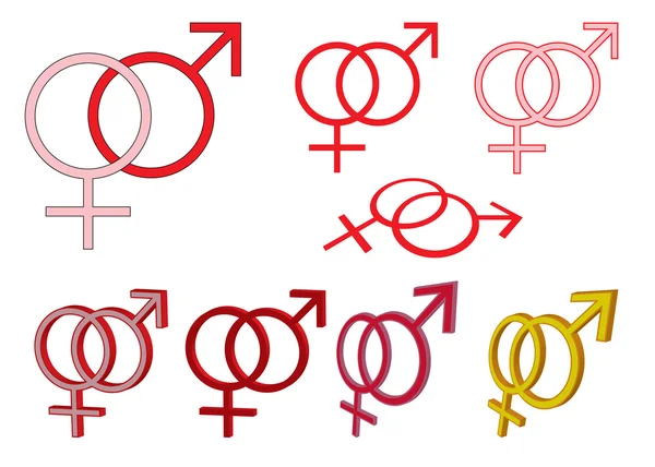 Gender symbols — Stock Vector