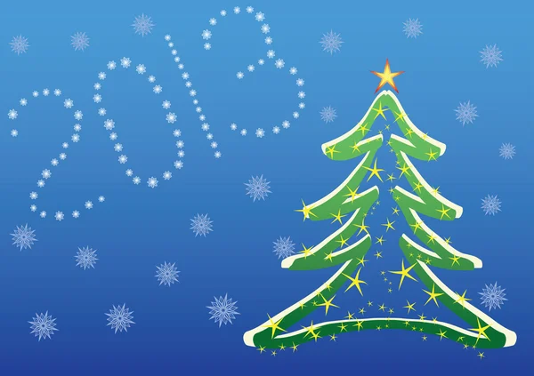 Fondo de Navidad 2013 — Vector de stock