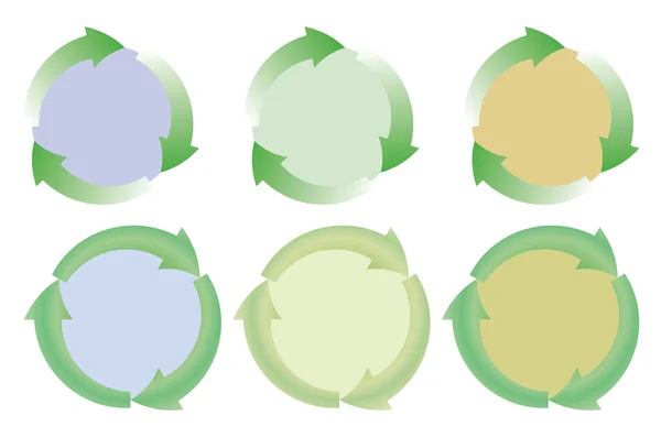 Conjunto de ícones de reciclagem —  Vetores de Stock