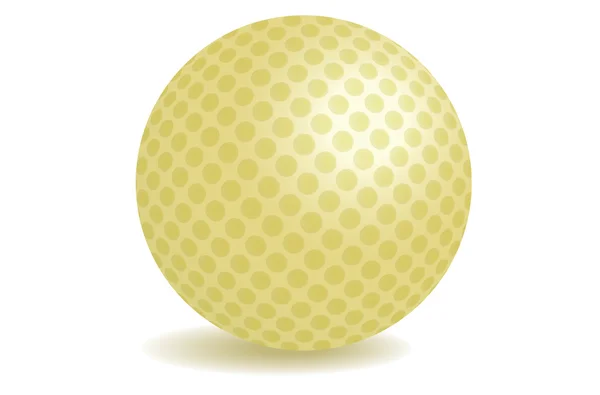 Zlaté golfový míček — Stockový vektor
