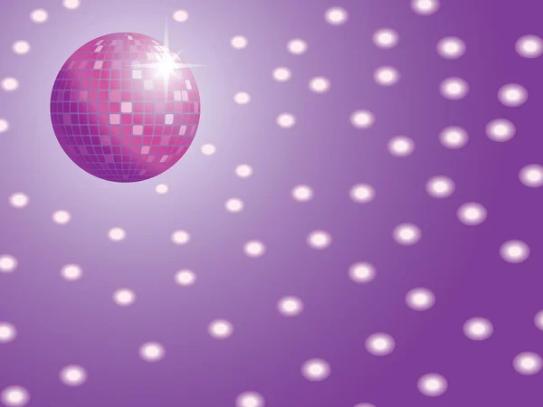 Disco ball with lights — Stock Vector