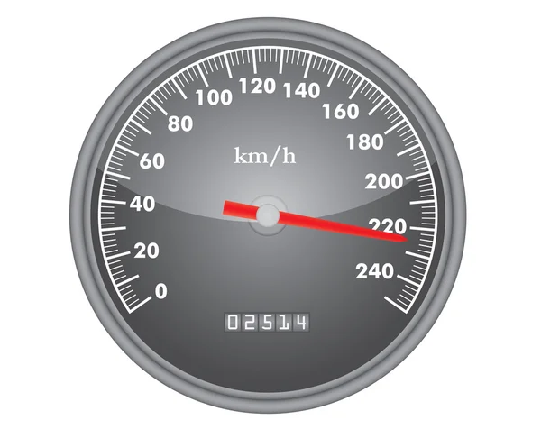 Műszerfal sebességmérő mérő — Stock Vector