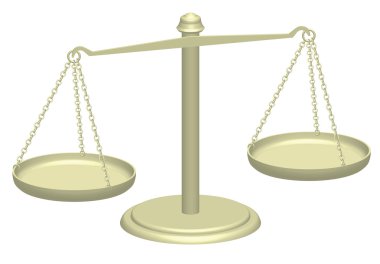 Justice scales clipart