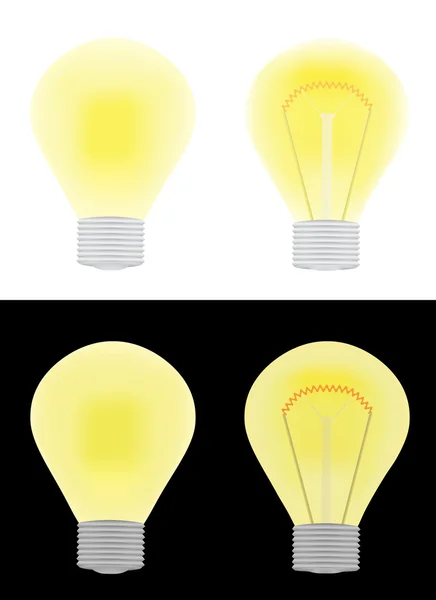 stock vector Set of electric bulbs vector illustration