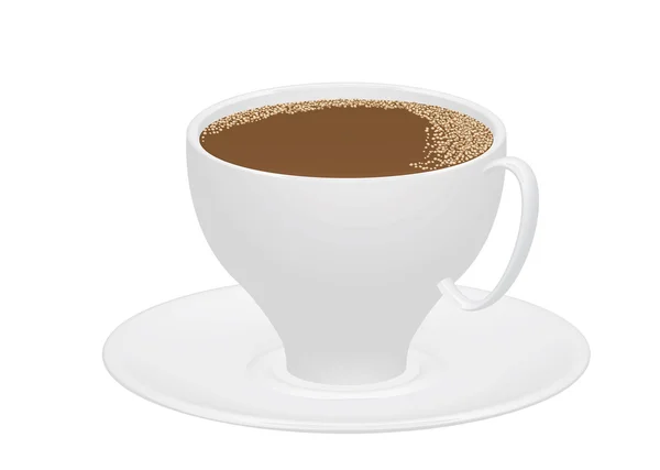 Egy csésze kávé. — Stock Vector