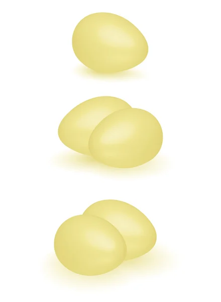 黄金复活节彩蛋 — 图库矢量图片