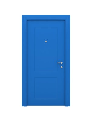 kapalı mavi kapı
