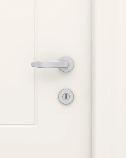 A maçaneta da porta e a fechadura . — Fotografia de Stock