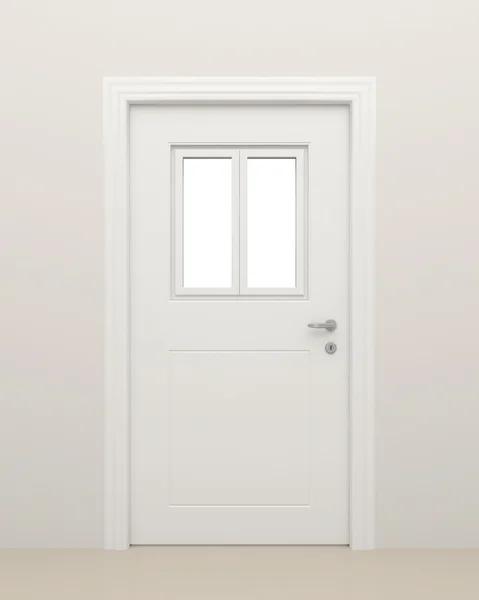 A porta com a janela . — Fotografia de Stock
