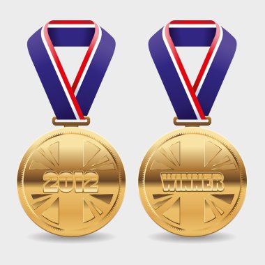 Gold medals clipart