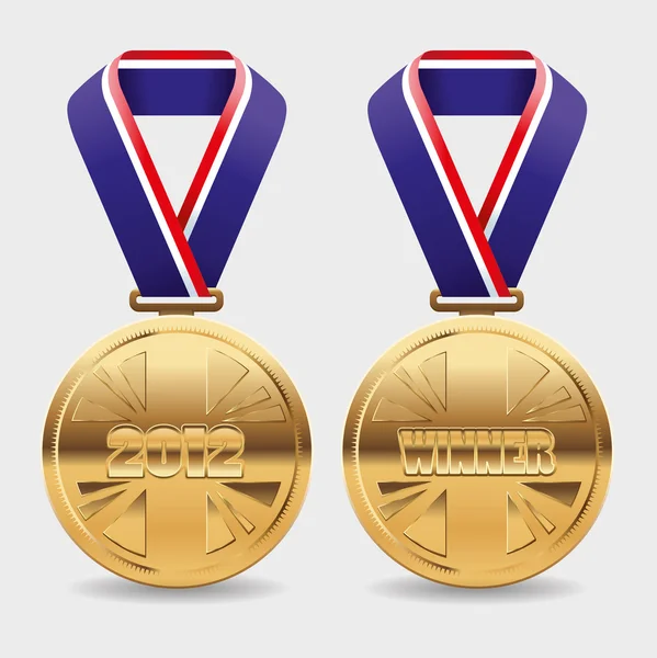 Medallas de Oro — Vector de stock