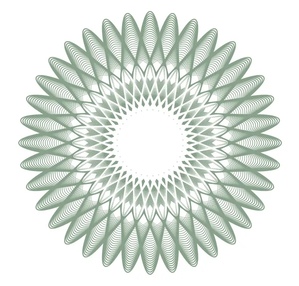 Rosette guillochée, filigrane — Image vectorielle