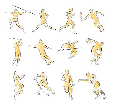 Athletes clipart