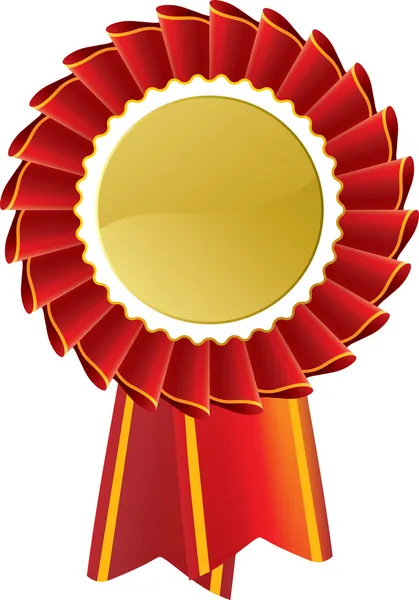 Κόκκινο βραβείο rosette σφραγίδα — Διανυσματικό Αρχείο
