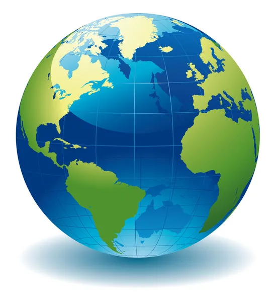 Globe of the World — Stock Vector