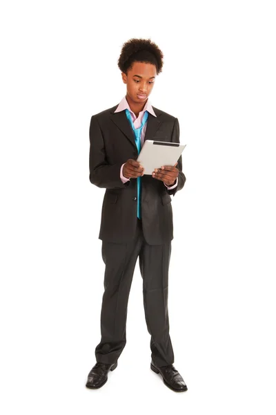 Jonge zwarte zakenman — Stockfoto