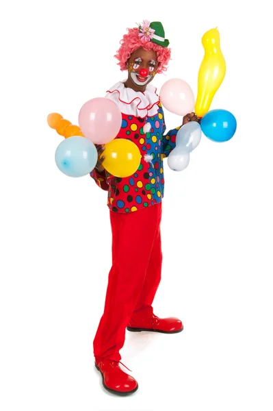 Portret zabawny clown — Zdjęcie stockowe