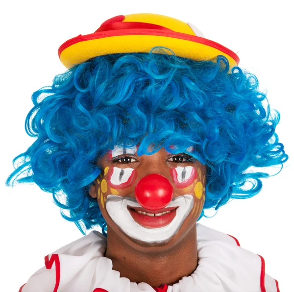 Портрет смішний клоун — стокове фото