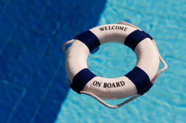 stock image Life buoy in the swimming pool