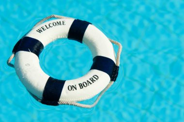 hayat yüzme havuzunda yüzen şamandıra