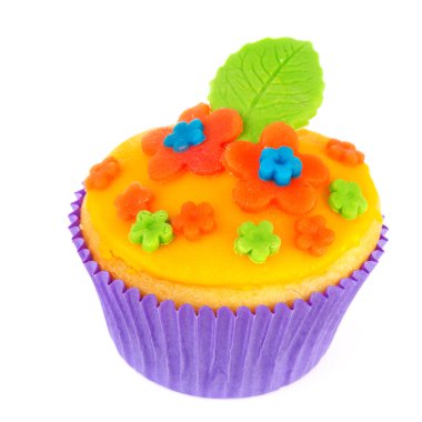 Colorful cupcake clipart