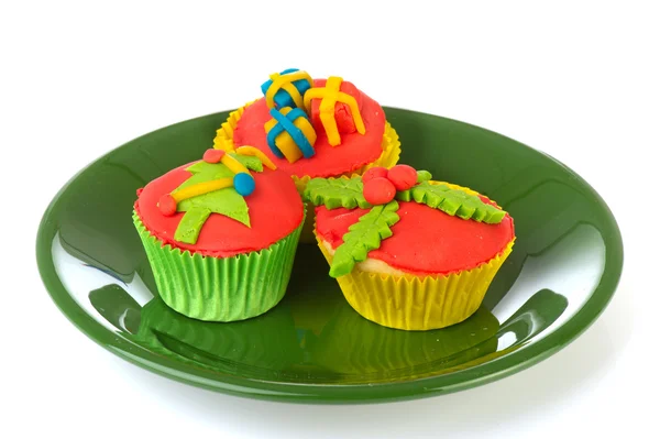 Christmas cupcakes — Stockfoto