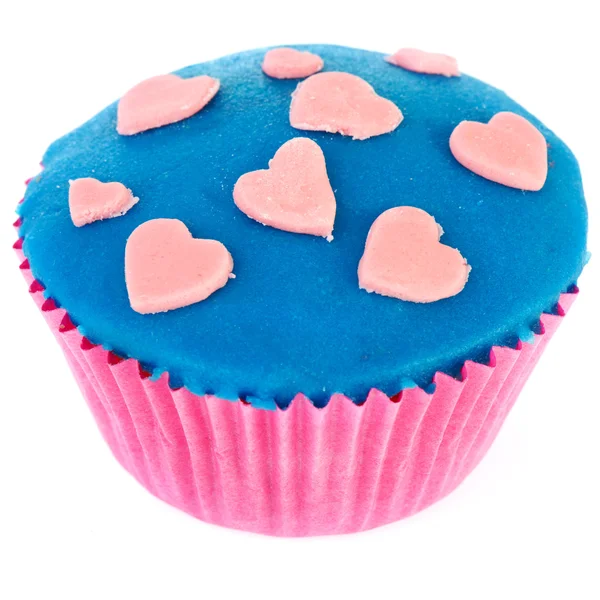 Rosa und blaue Cupcake — Stockfoto