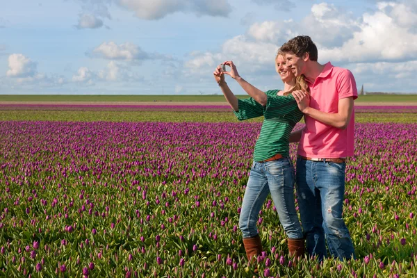 Turistas holandeses estão tirando fotos — Fotografia de Stock